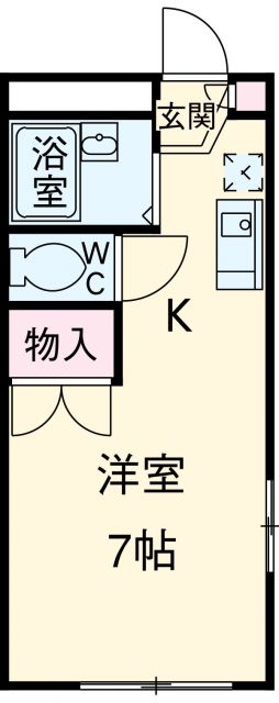 尾張旭市狩宿新町のアパートの間取り