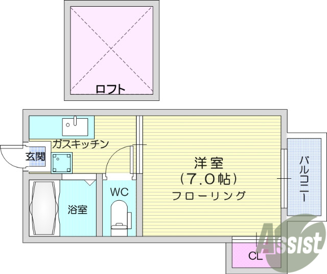 プリンスコート苦竹Ａ_間取り_0