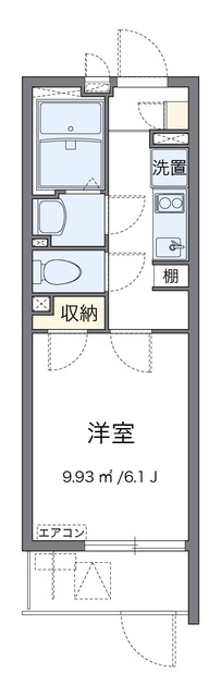 横浜市神奈川区西寺尾のマンションの間取り