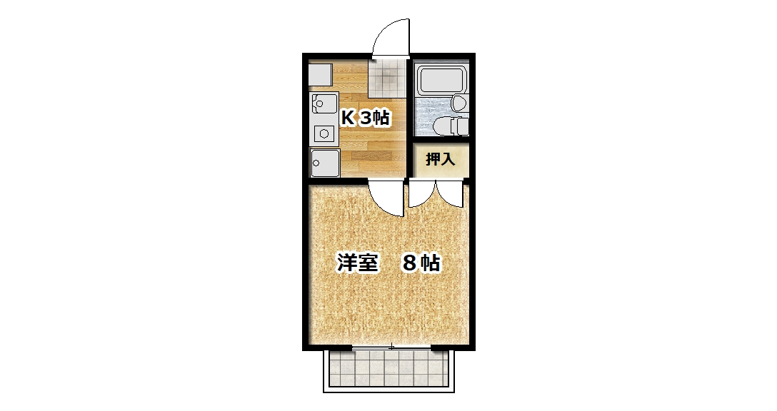 メゾン-トモ　Aの間取り