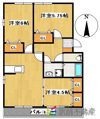 ヴァンクールＣ棟の間取り