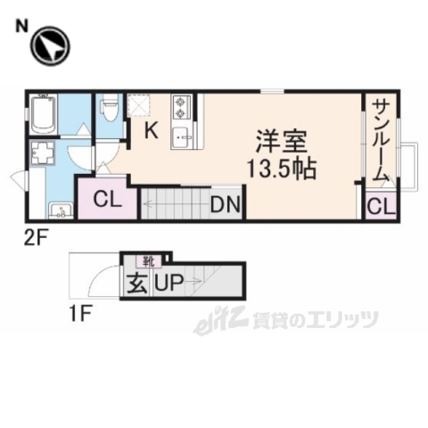 ルミエール弥栄２の間取り