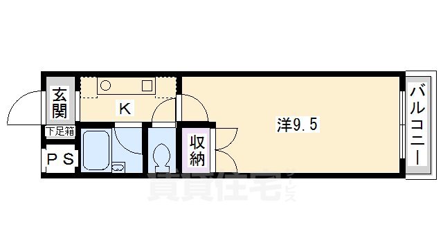 京都市南区唐橋川久保町のマンションの間取り