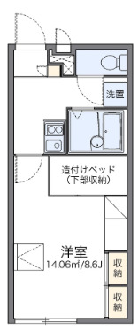 レオパレスBeTownの間取り