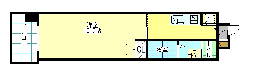 エンクレスト天神WINGの間取り