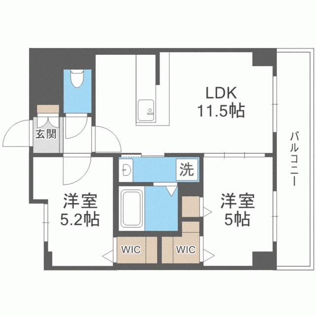 リエゾン東比恵の間取り