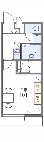 レオパレスコンフォートいなみの間取り