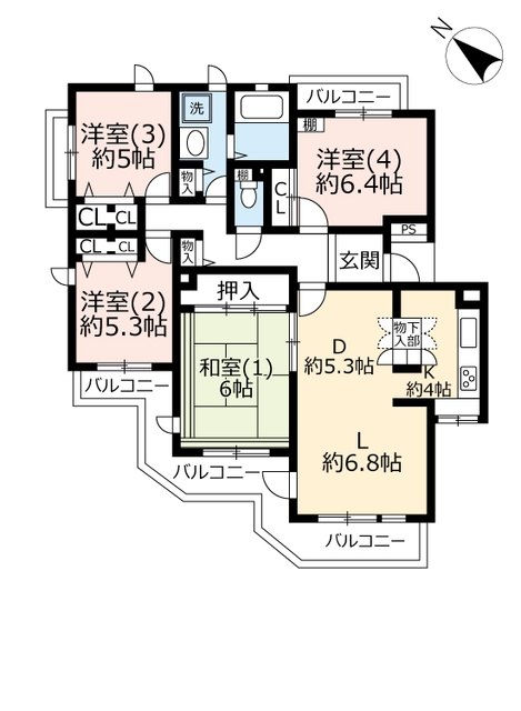 ＵＲ港北ニュータウンコンフォール城山の丘の間取り