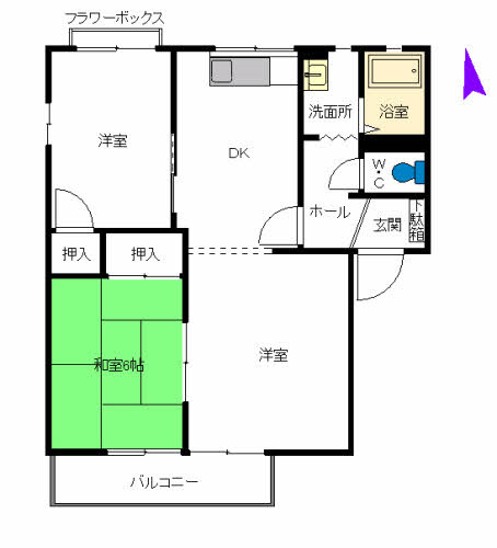 TSS別府II　積水の間取り