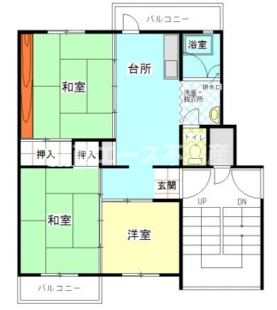 堺市南区庭代台のマンションの間取り