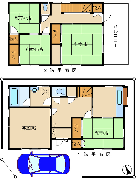 下田町６丁目戸建の間取り