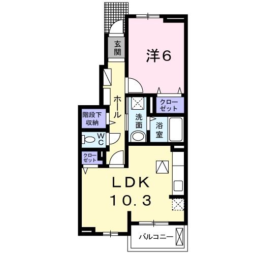 大和郡山市額田部北町のアパートの間取り