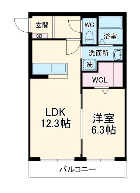 長久手市石場のマンションの間取り