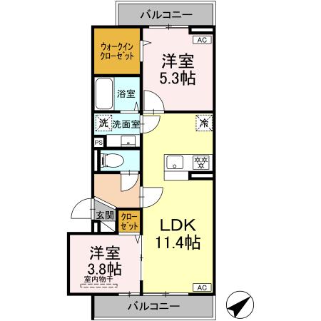 ファンウェーブ湘南辻堂の間取り