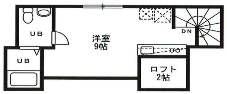 板橋区大谷口のアパートの間取り