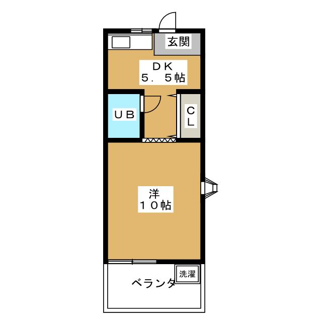 ハイツ木曽路の間取り