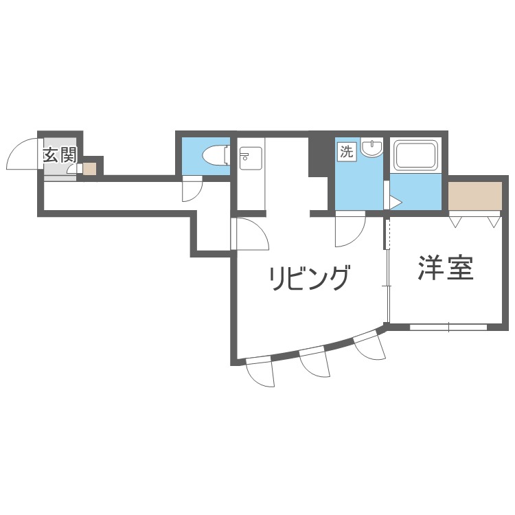 グランピュア菊水の間取り