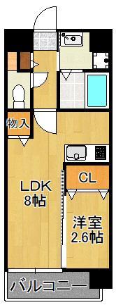 Ｕ’ｓ　Ｒｅｓｉｄｅｎｃｅ門司港オーシャンテラスの間取り