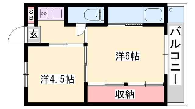 ビレッジハウス志方の間取り