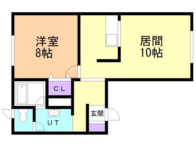 亀田郡七飯町字上藤城のアパートの間取り