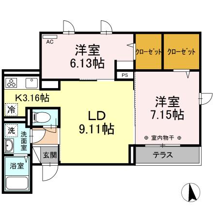 花水木　調布の間取り