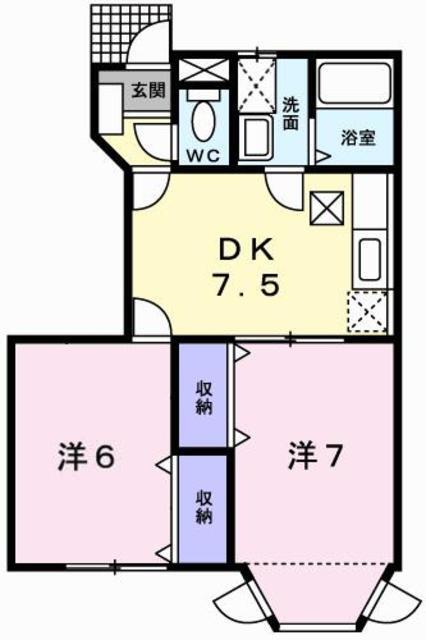 クレストヨコセキの間取り