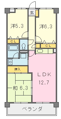 アヴニール小坂の間取り