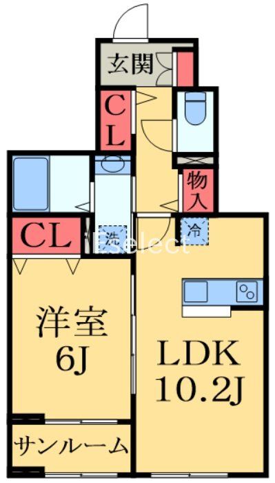 市原市郡本のアパートの間取り