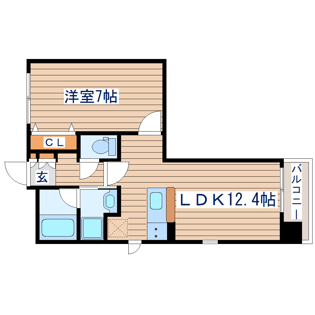 エルスタンザ仙台駅東の間取り