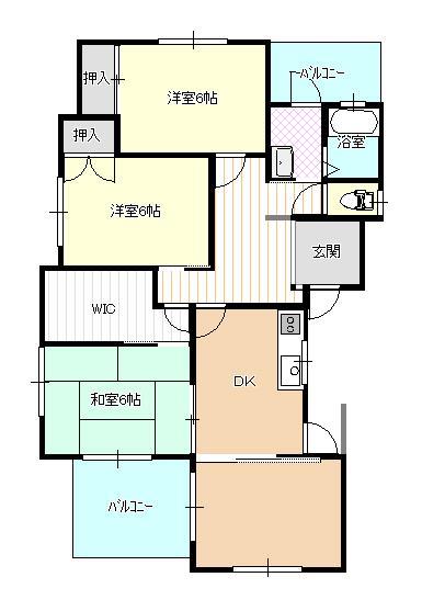 【グランベール後河原の間取り】