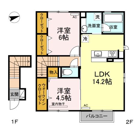 ヴィラ　オーヴェストの間取り