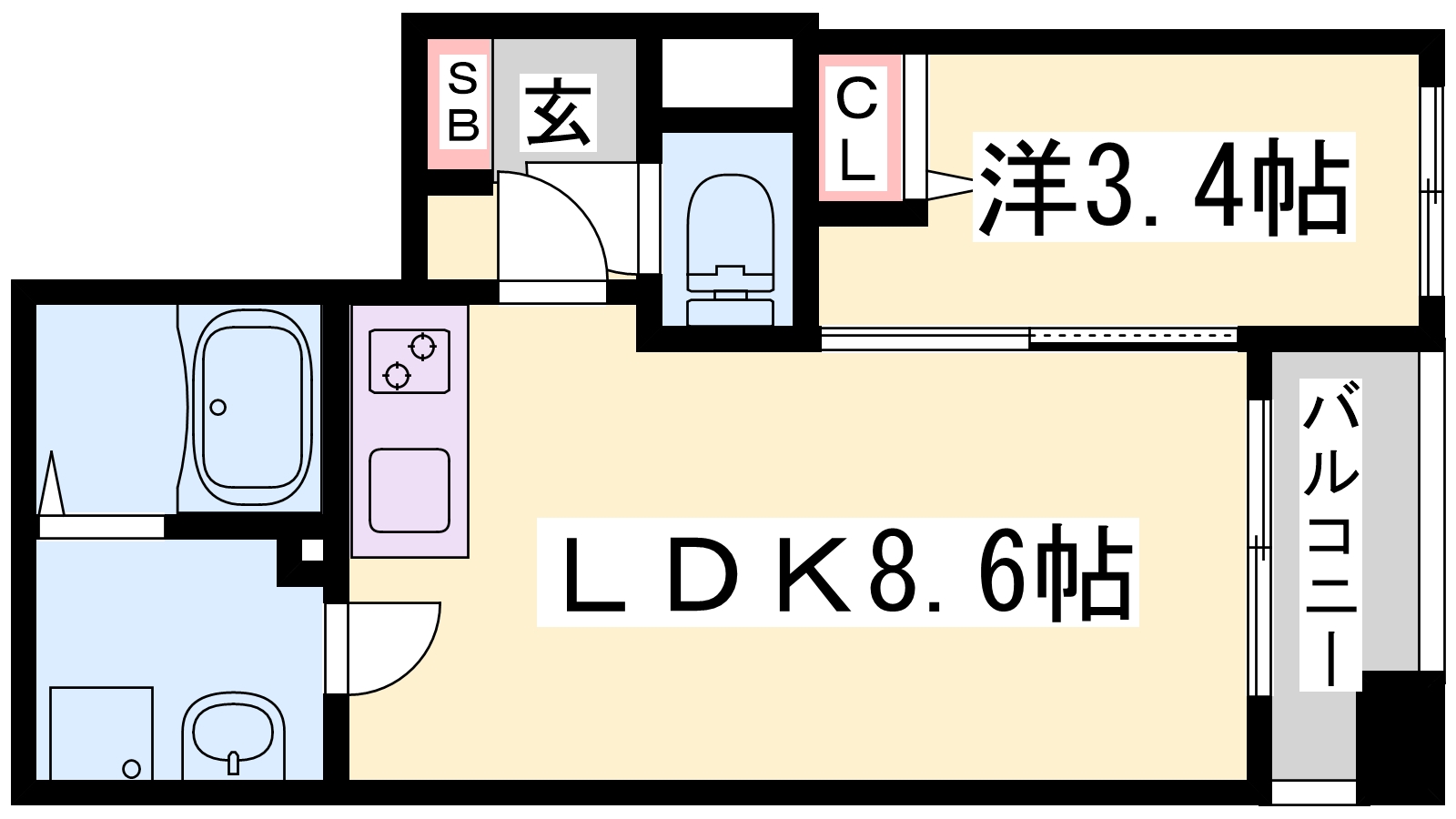 ＳＤグランツ神戸ウエストの間取り