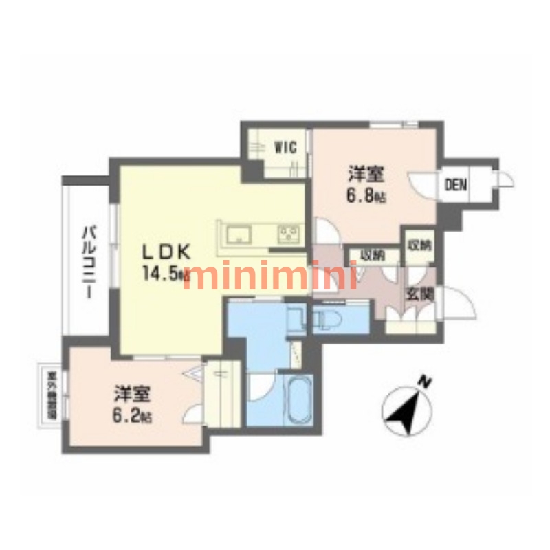 摂津市正雀のマンションの間取り