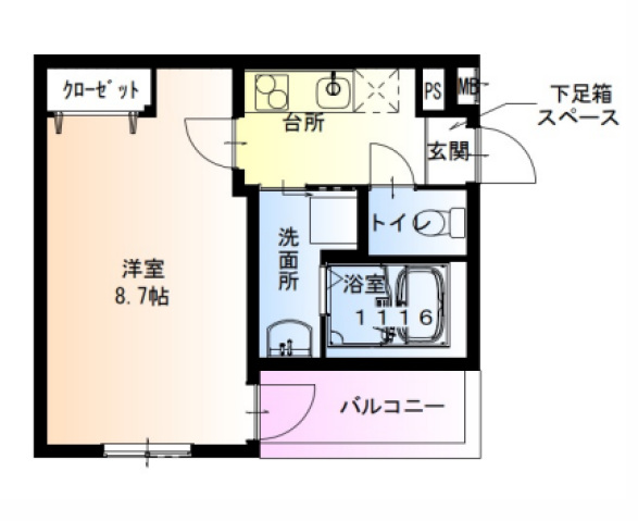 フジパレス大日V番館の間取り