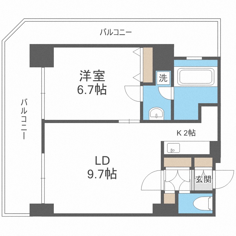 グランドタワー札幌の間取り