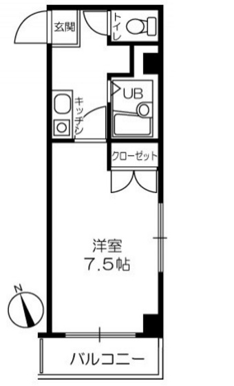 広島市西区天満町のマンションの間取り