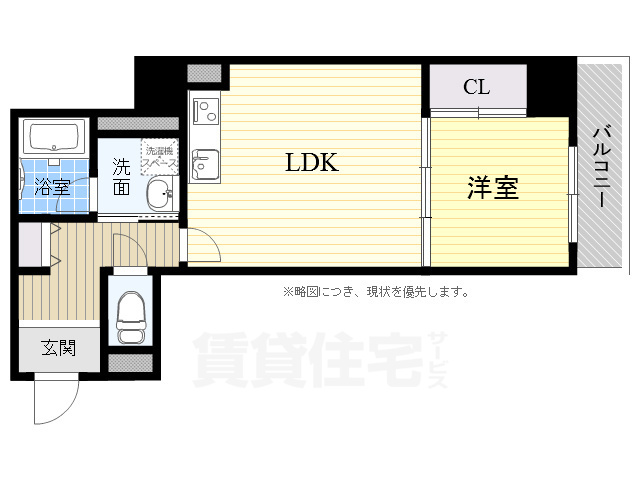 高槻市芥川町のマンションの間取り