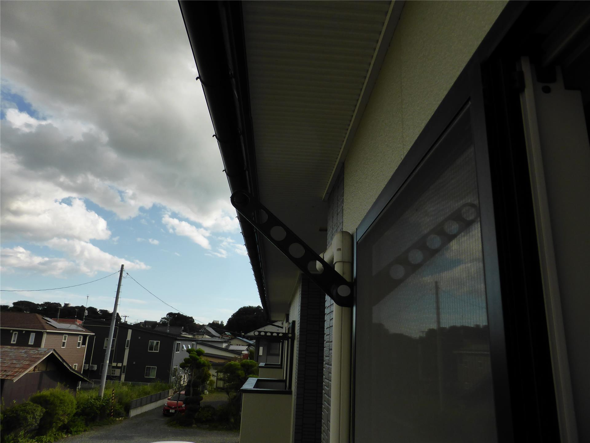 セキュリティ　物干し