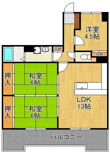 リアライズ到津の間取り