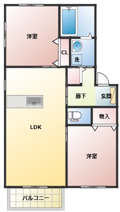 カーサ・エスパーダ3C_間取り_0