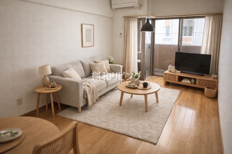 居室・リビング　家具・インテリアはCGです