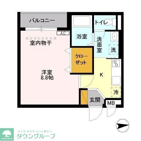 西武新宿線 本川越駅 徒歩7分 3階建 築14年の間取り写真