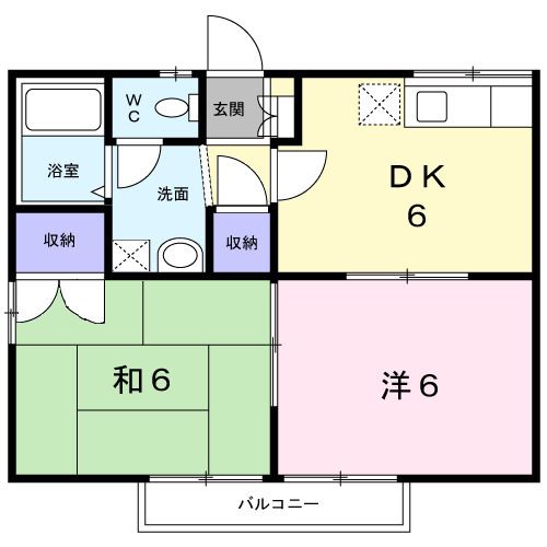 近鉄湯の山線 大羽根園駅 徒歩8分 2階建 築31年の間取り写真