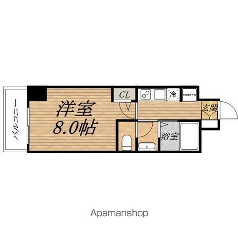 地下鉄御堂筋線 淀屋橋駅 徒歩14分 15階建 築12年の間取り写真
