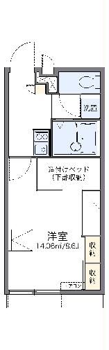 レオパレスプロヴァンス日永の間取り写真