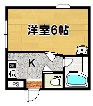 枚方市津田東町のマンションの間取り