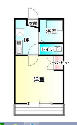 名取市下余田のアパートの間取り