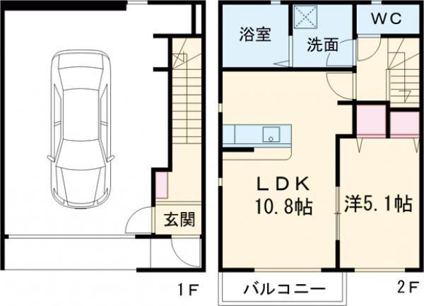 A’ｓ　Garageの間取り