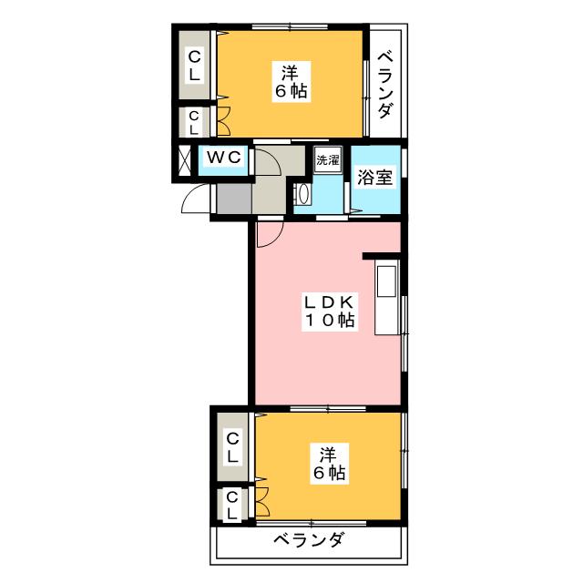 ハピネス牧ヶ谷の間取り