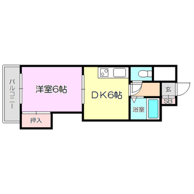 上新庄グランドハイツ北の間取り